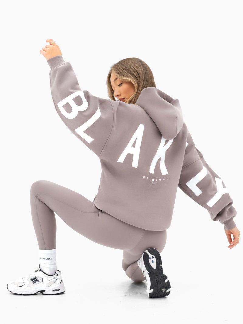 Isabel Oversized Hoodie - Pink Taupe