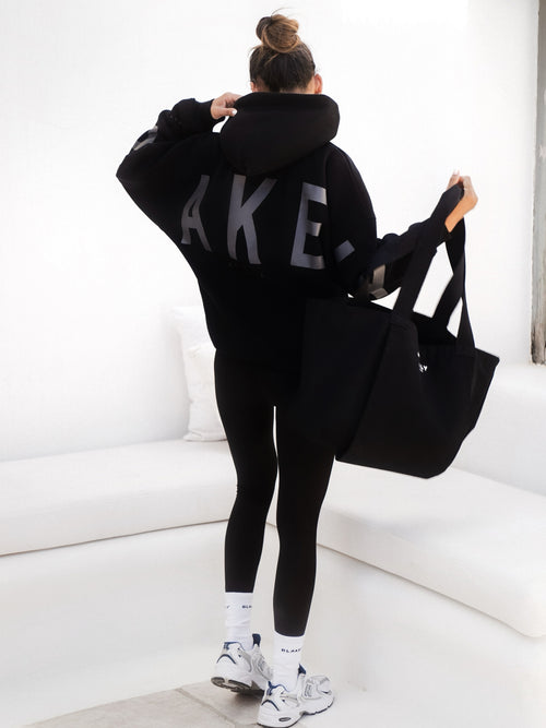 Buy Blakely Black Tonal Isabel Oversized Hoodie | Free delivery on ...