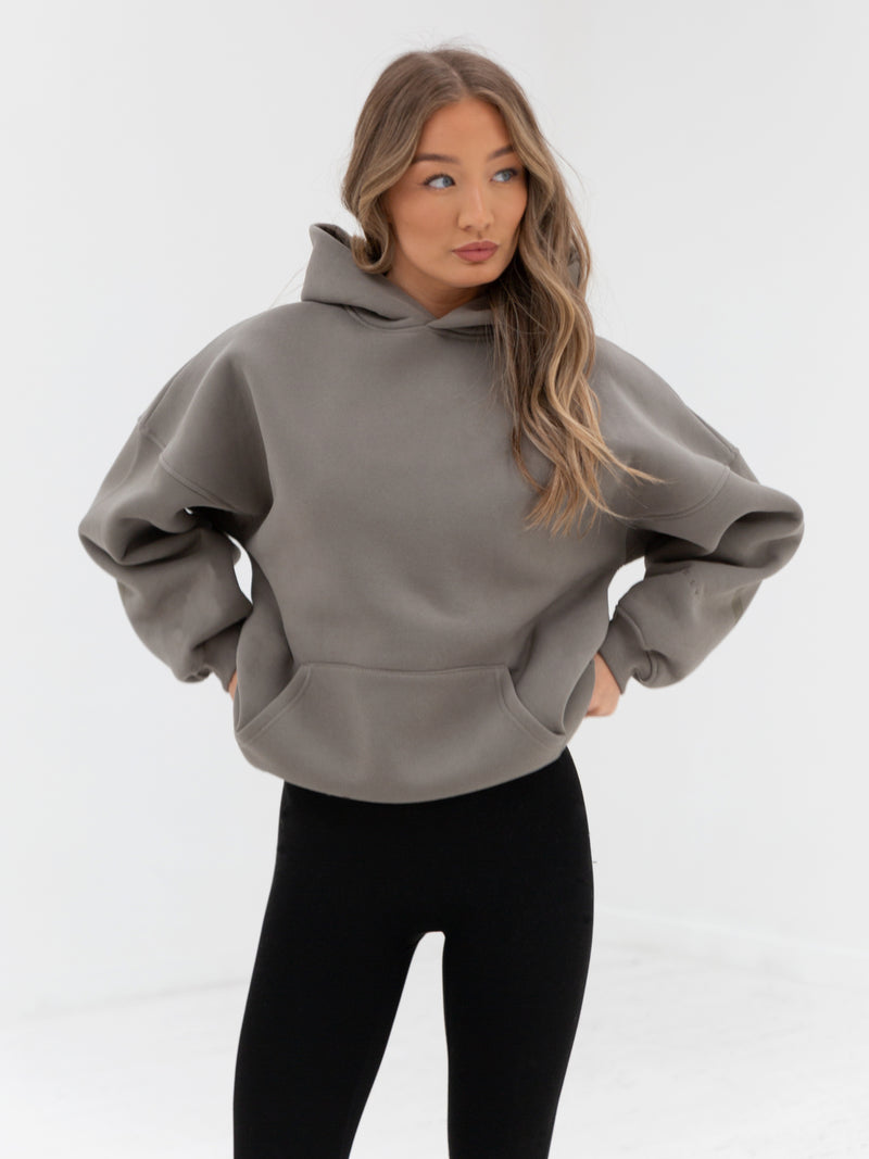 Tonal Isabel Oversized Hoodie - Safari Green