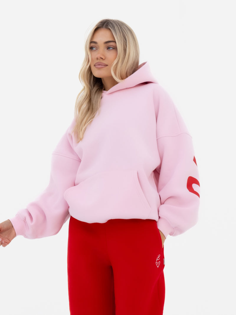 Isabel Oversized Hoodie - Rose Pink