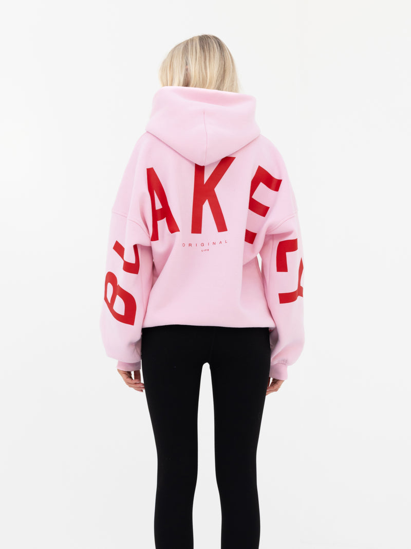 Isabel Oversized Hoodie - Rose Pink