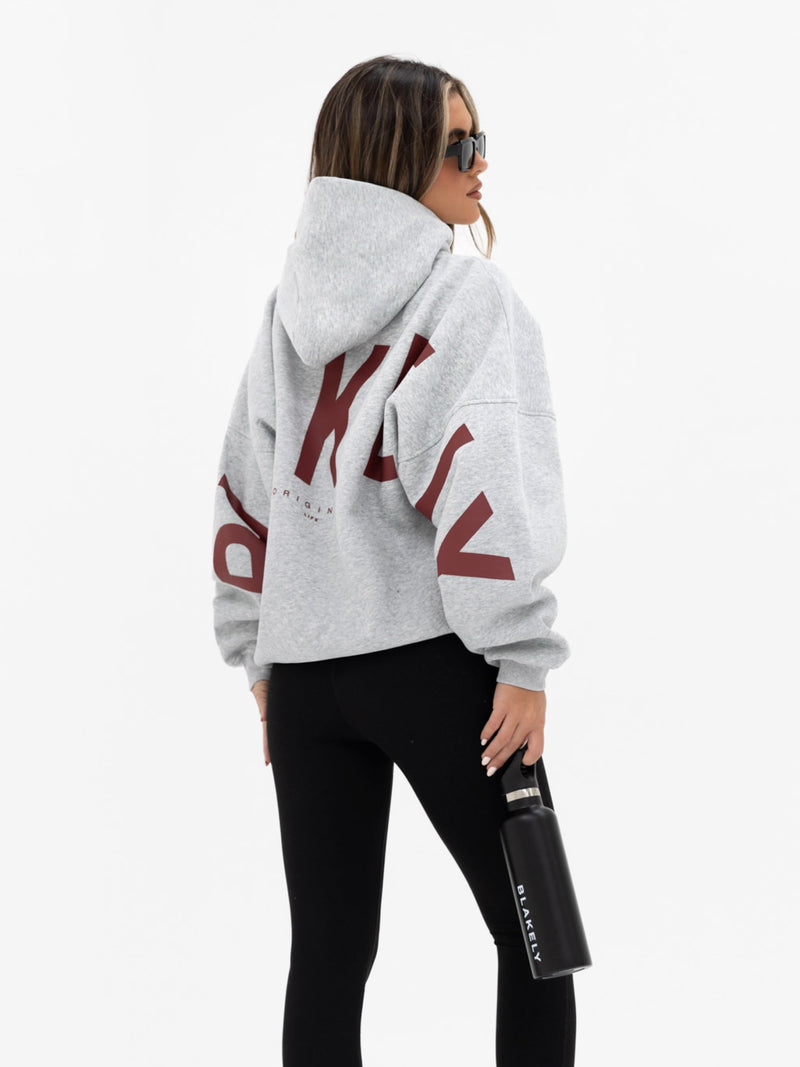 Isabel Oversized Hoodie - Marl Grey