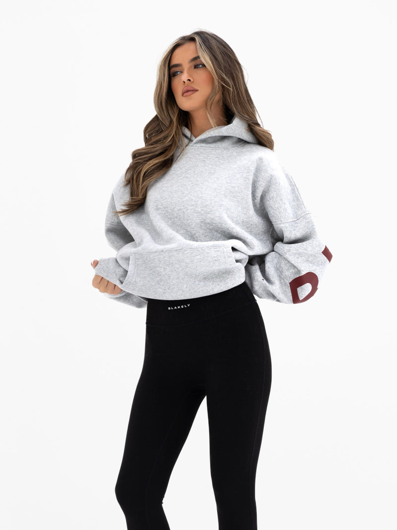 Isabel Oversized Hoodie - Marl Grey