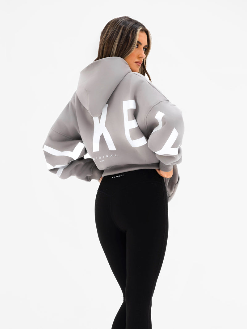 Isabel Oversized Hoodie - Mid Grey