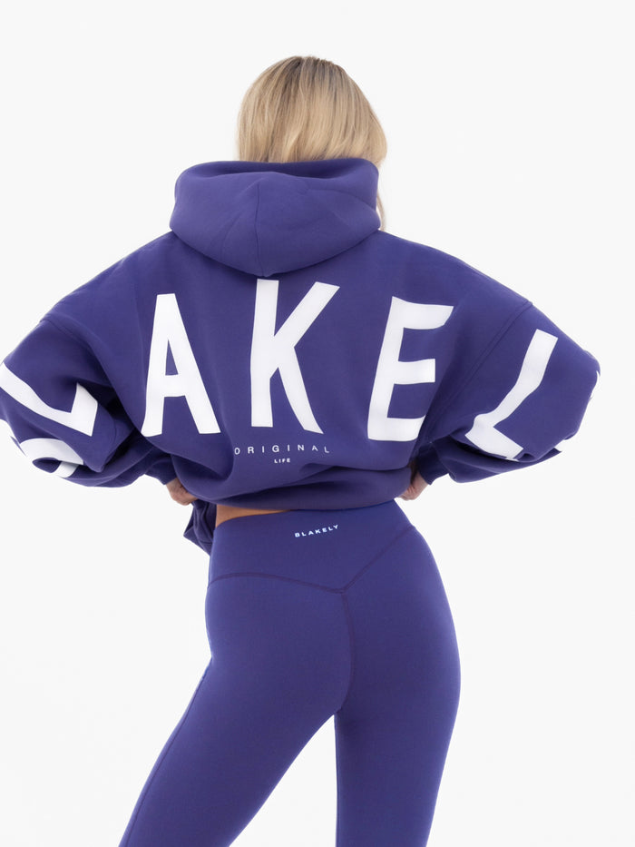 Isabel Oversized Hoodie - Bold Purple