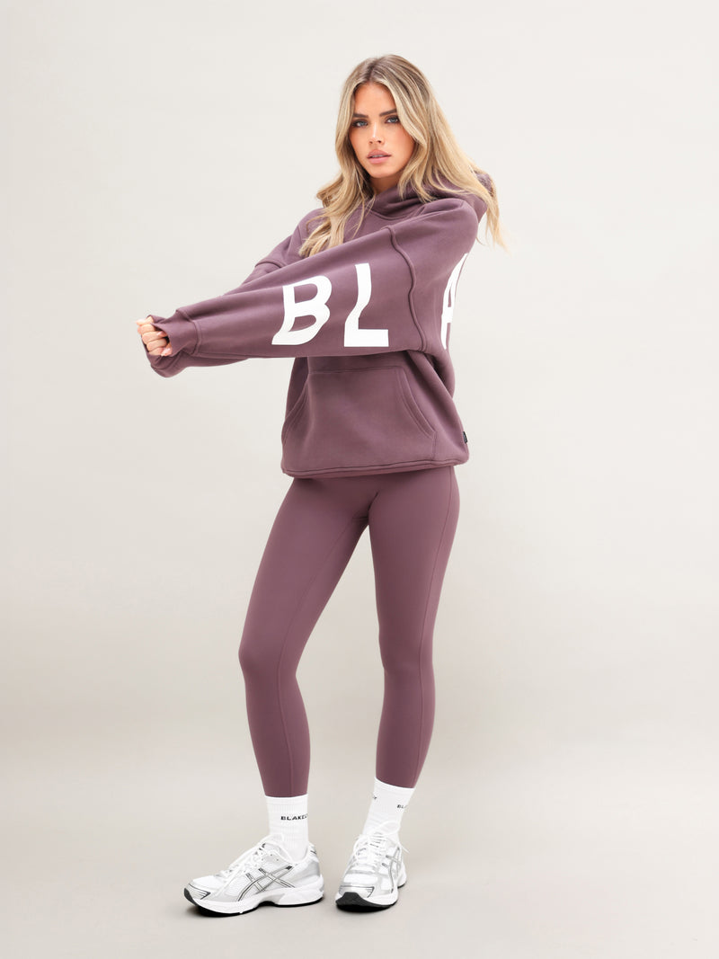 Isabel Oversized Hoodie - Washed Plum