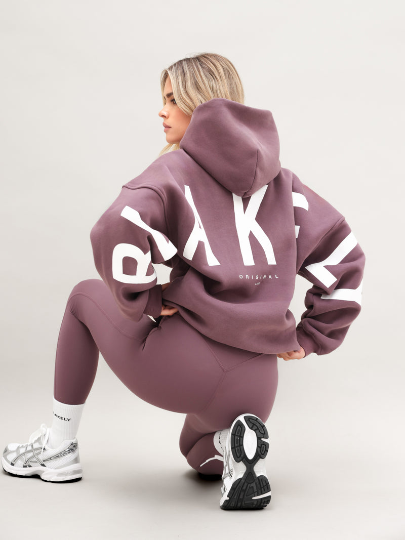 Isabel Oversized Hoodie - Washed Plum