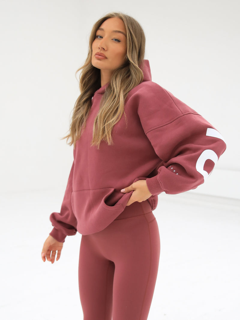 Isabel Oversized Hoodie - Berry