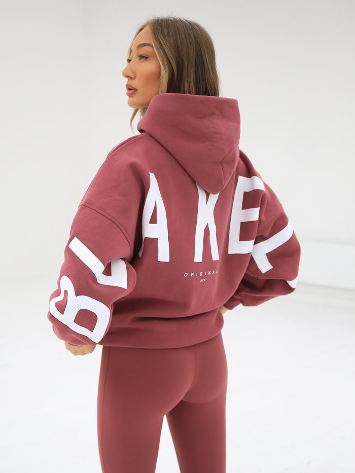 Isabel Oversized Hoodie - Berry