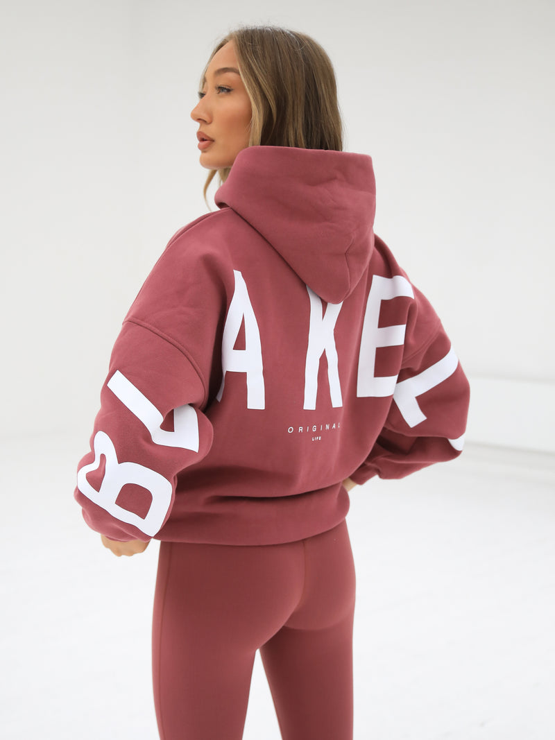 Isabel Oversized Hoodie - Berry