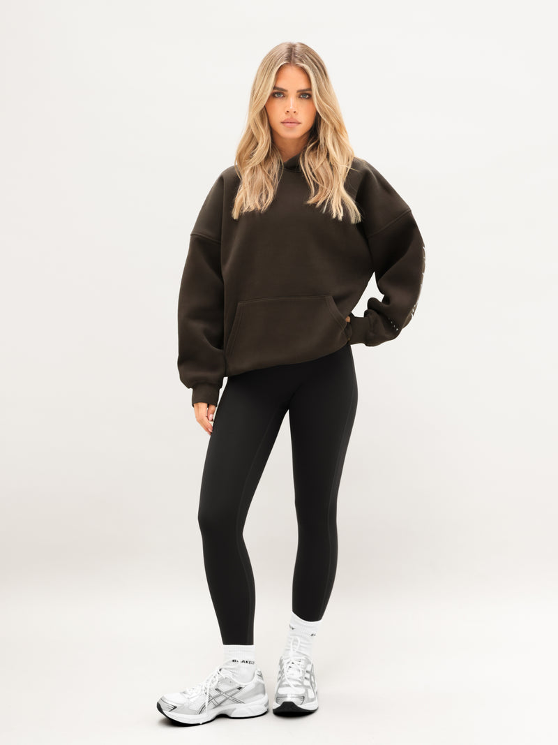 Isabel Oversized Hoodie - Deep Brown