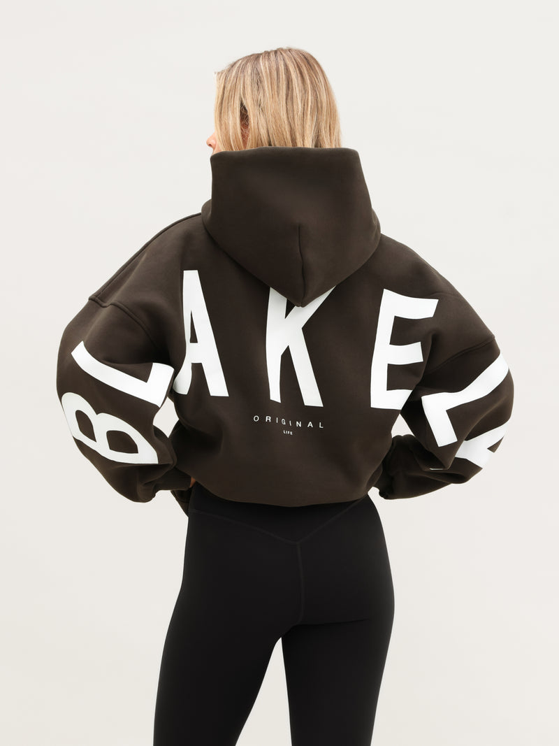 Isabel Oversized Hoodie - Deep Brown