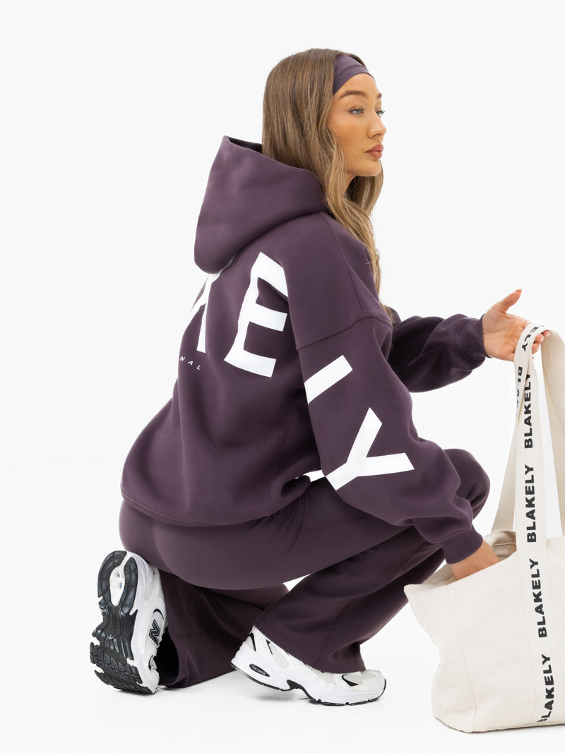 Isabel Oversized Hoodie - Plum