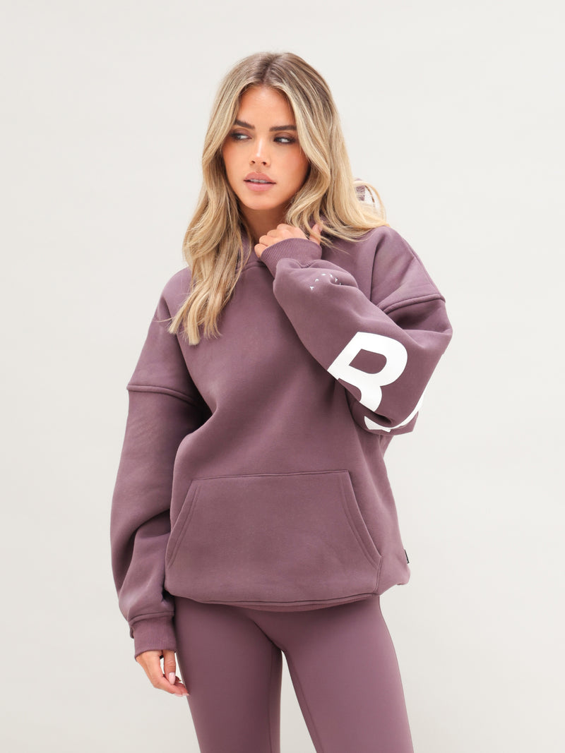 Isabel Oversized Hoodie - Washed Plum