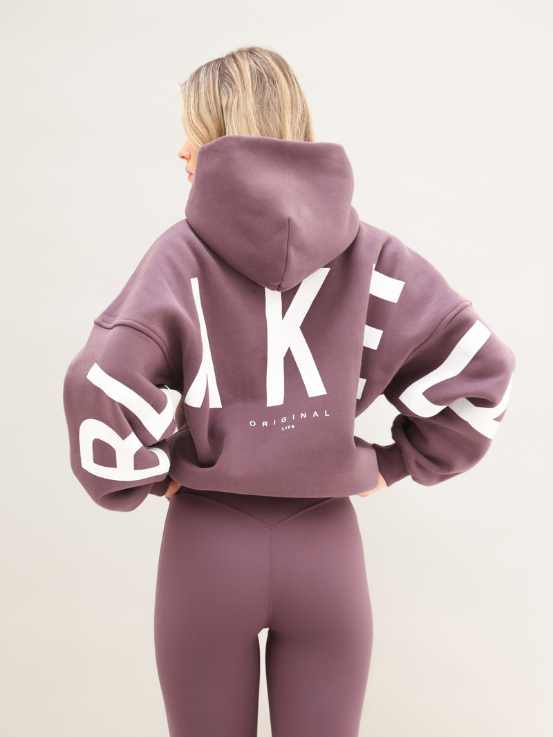 Isabel Oversized Hoodie - Washed Plum