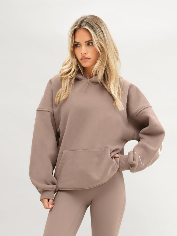 Isabel Oversized Hoodie - Soft Brown