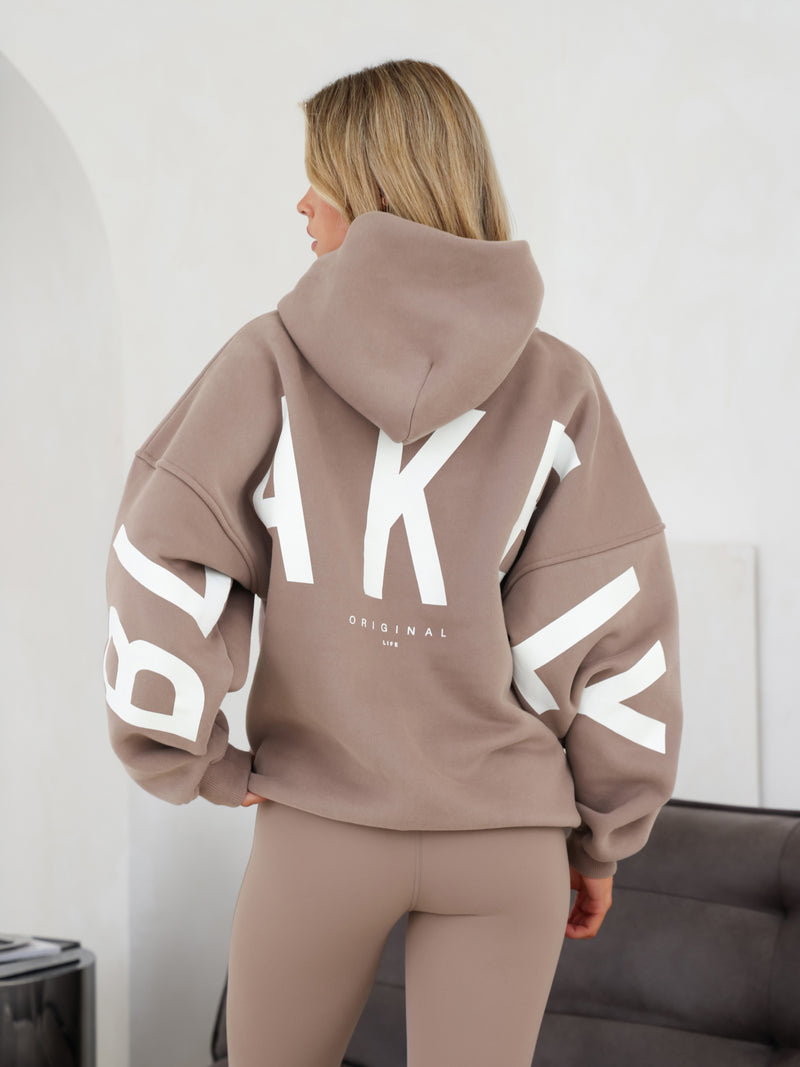 Isabel Oversized Hoodie - Soft Brown