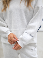 Life & Style Isabel Oversized Hoodie - Marl White