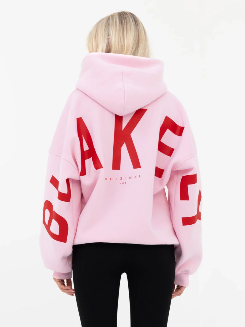 Isabel Oversized Hoodie - Rose Pink