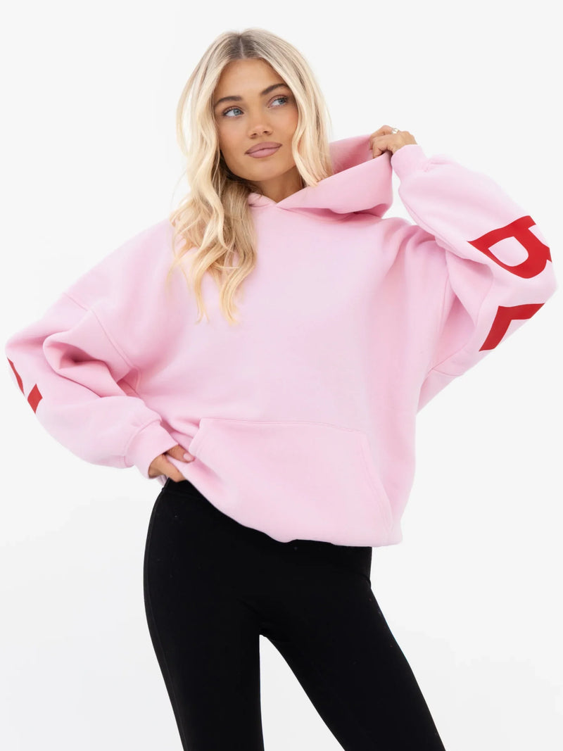 Isabel Oversized Hoodie - Rose Pink