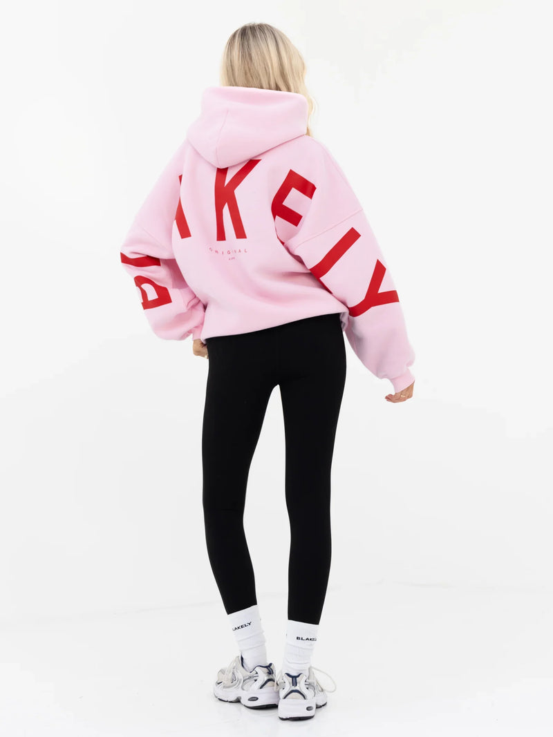 Isabel Oversized Hoodie - Rose Pink
