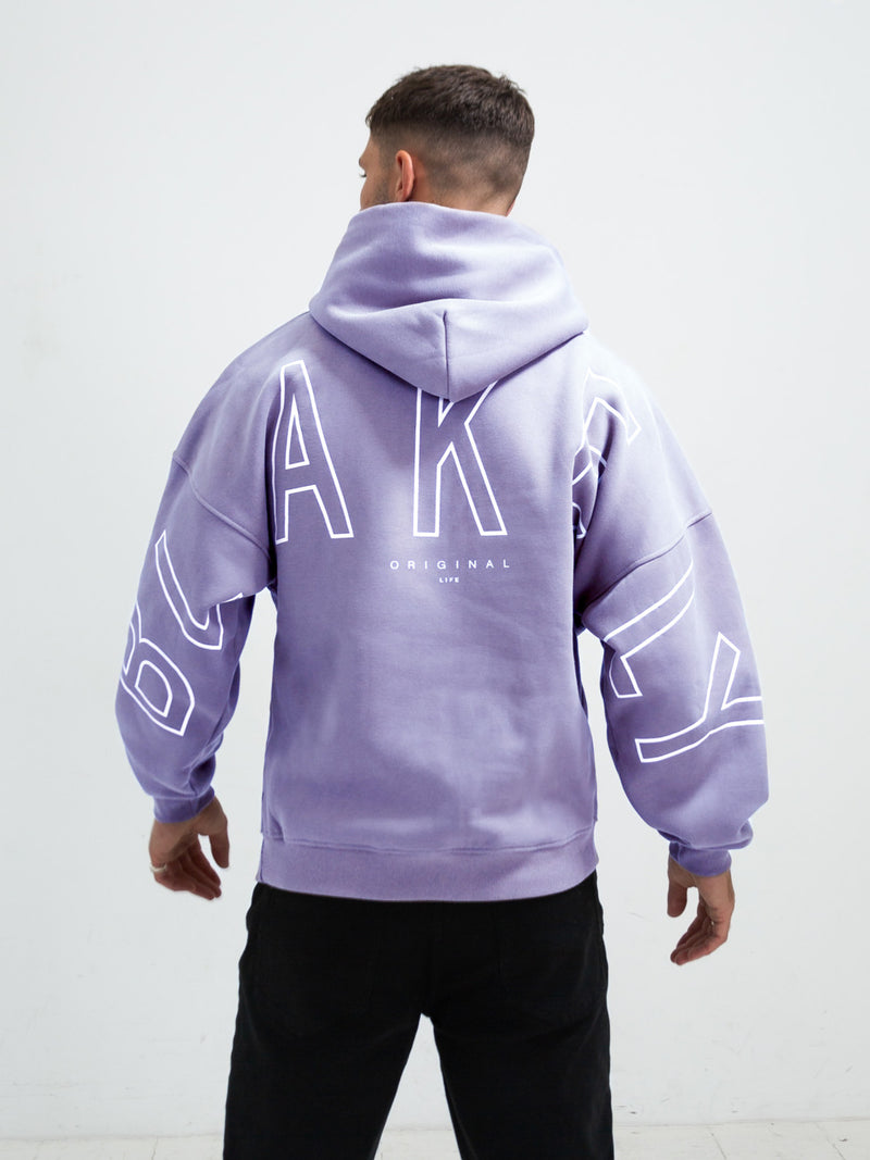 Outline Idris Oversized Hoodie - Violet