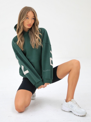 Life & Style Isabel Oversized Hoodie - Forest Green