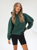 Life & Style Isabel Oversized Hoodie - Forest Green