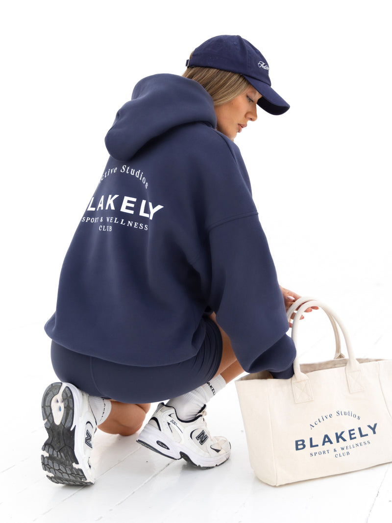 Active Studios Oversized Hoodie - True Navy