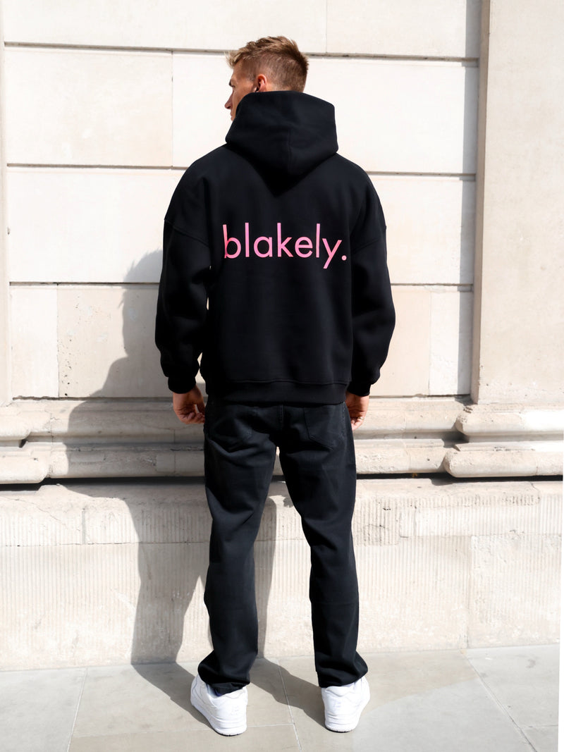 Leo Relaxed Hoodie - Black