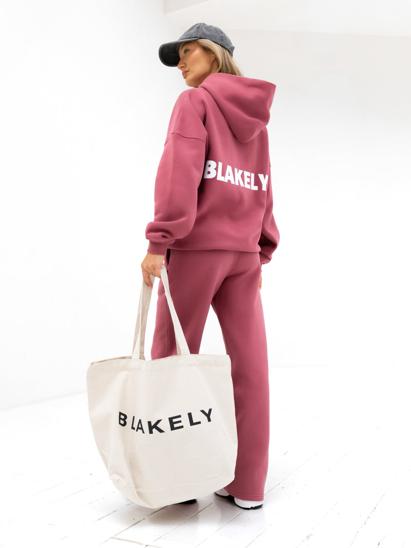 Amelie Oversized Hoodie - Dark Pink