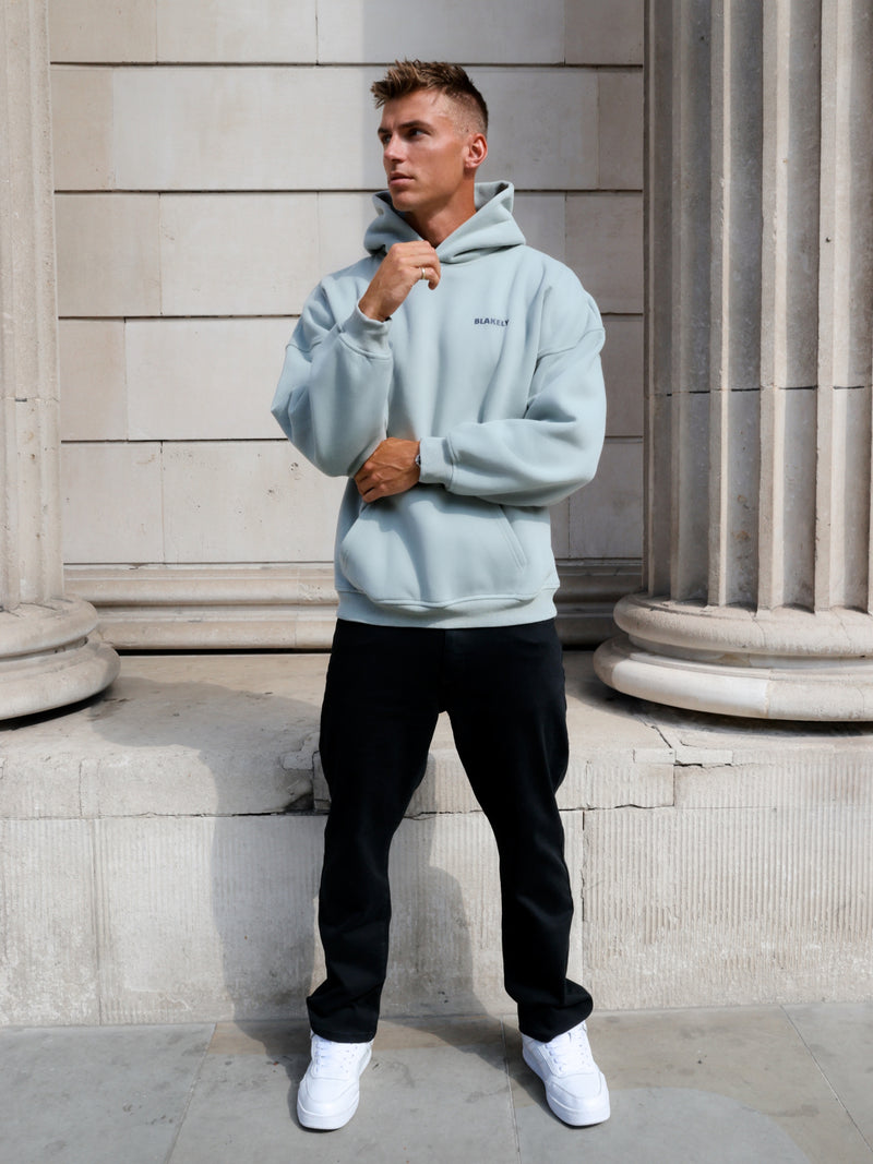 Arlo Relaxed Hoodie - Mineral Blue