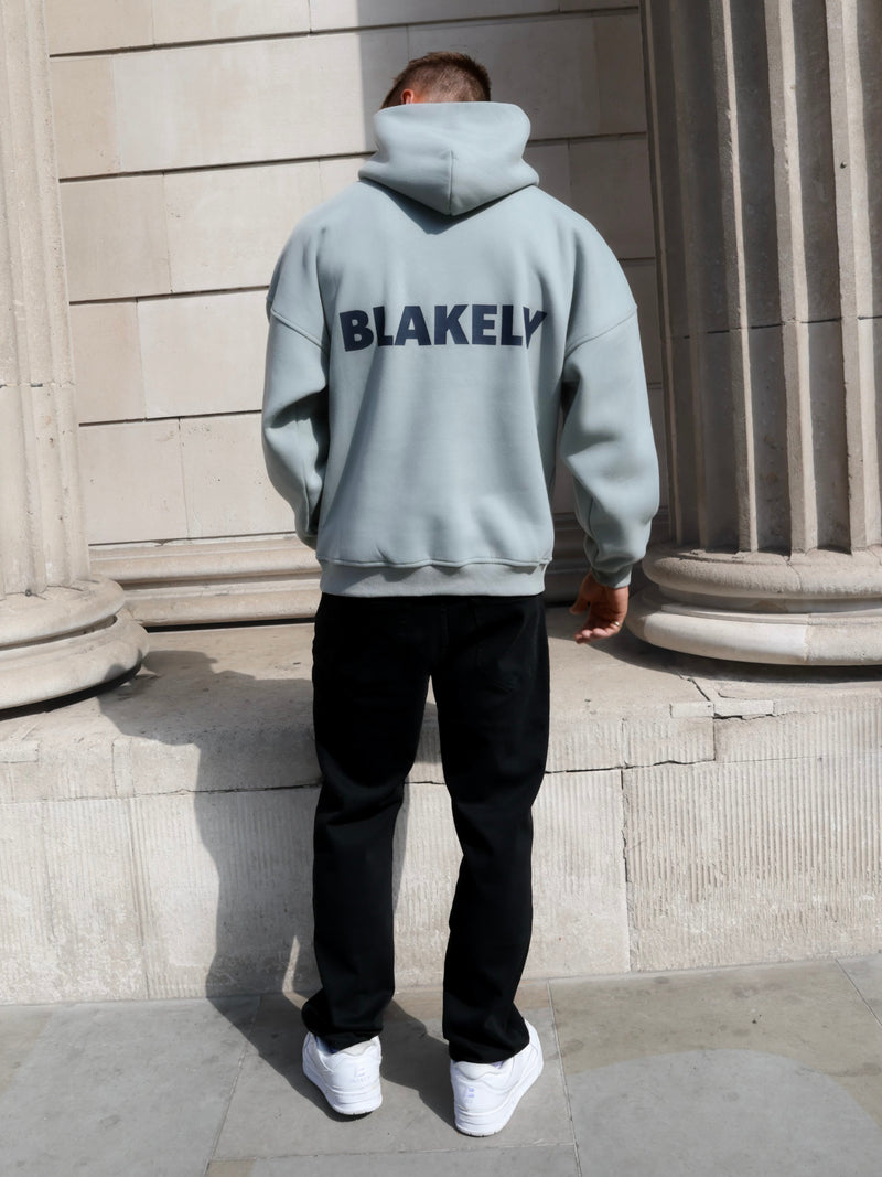 Arlo Relaxed Hoodie - Mineral Blue