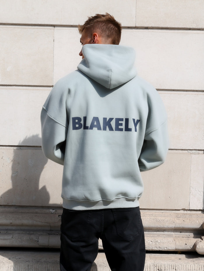 Arlo Relaxed Hoodie - Mineral Blue
