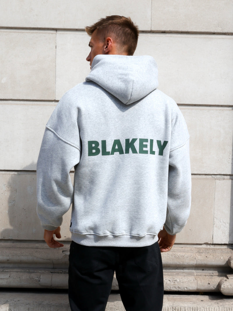 Arlo Relaxed Hoodie - Marl Grey