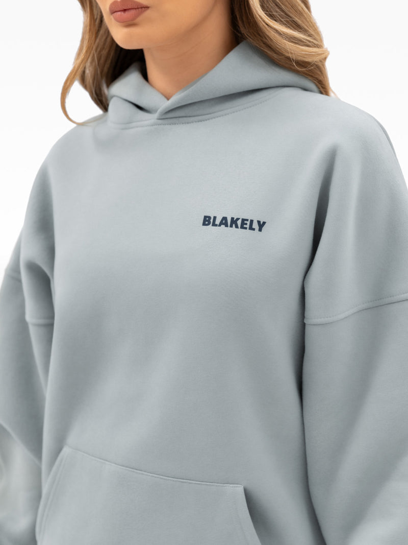 Amelie Oversized Hoodie - Mineral Blue
