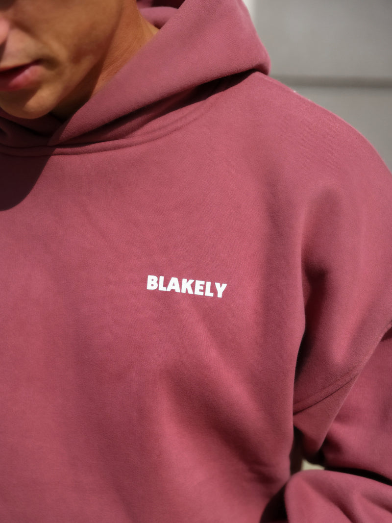 Arlo Relaxed Hoodie - Dark Pink