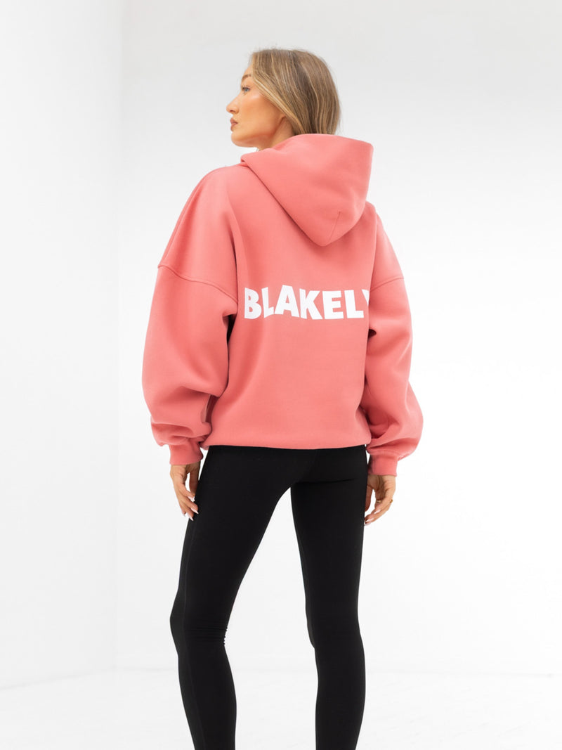 Amelie Oversized Hoodie - Sunrise Coral
