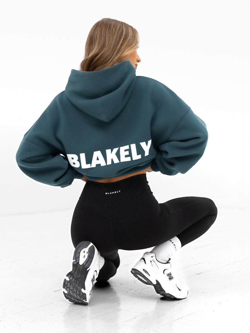 Amelie Oversized Hoodie - Teal Green