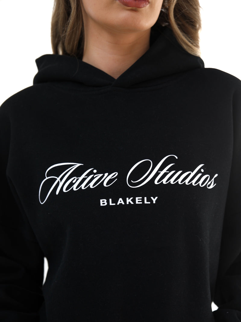 Off Duty Oversized Hoodie - Black