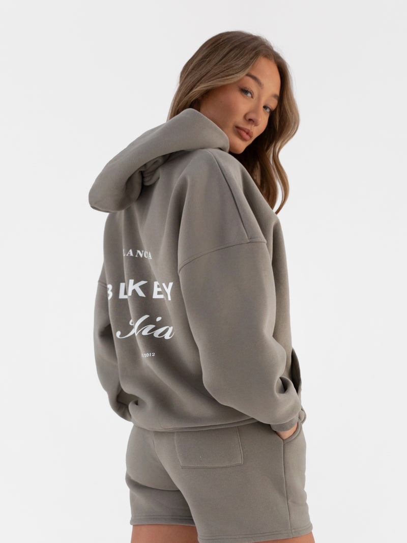 Buy Blakely Stone Grey Italia Oversized Hoodie Free delivery on orders over 70 Blakely Clothing