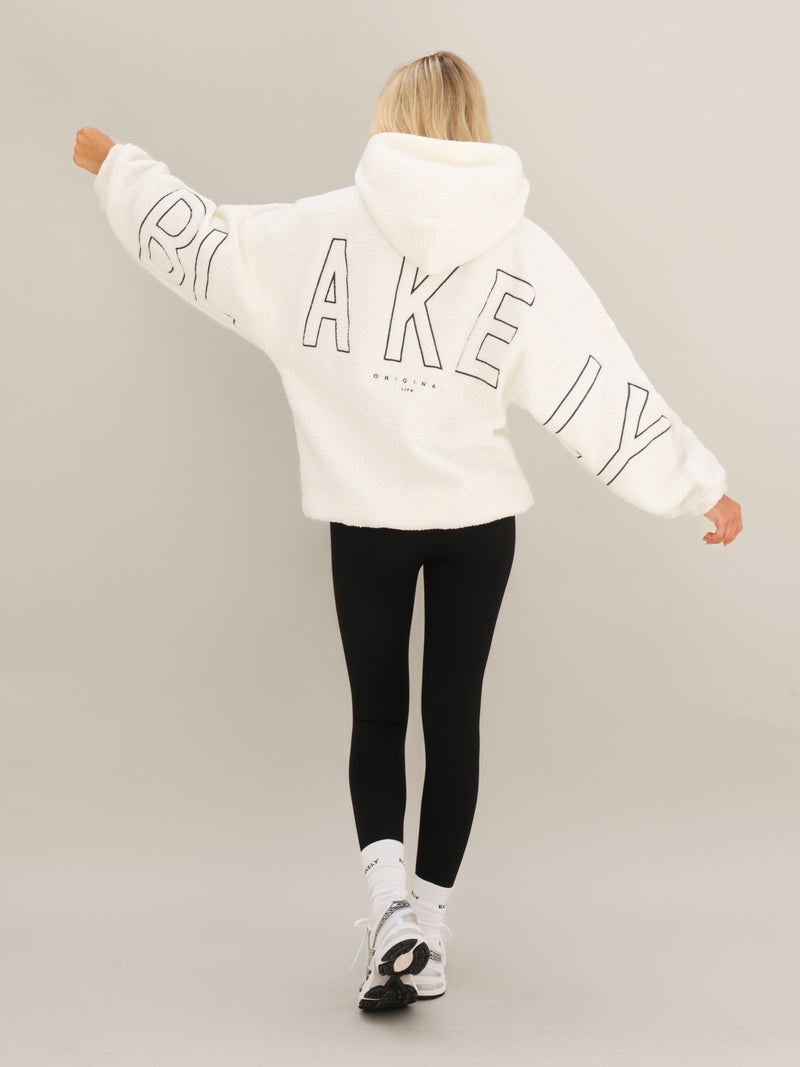 Borg Isabel Oversized Hoodie - Off White