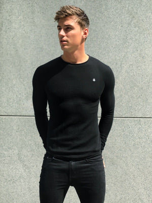 Mason Knit Jumper - Black