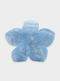 Blakely Flower Claw Clip - Blue