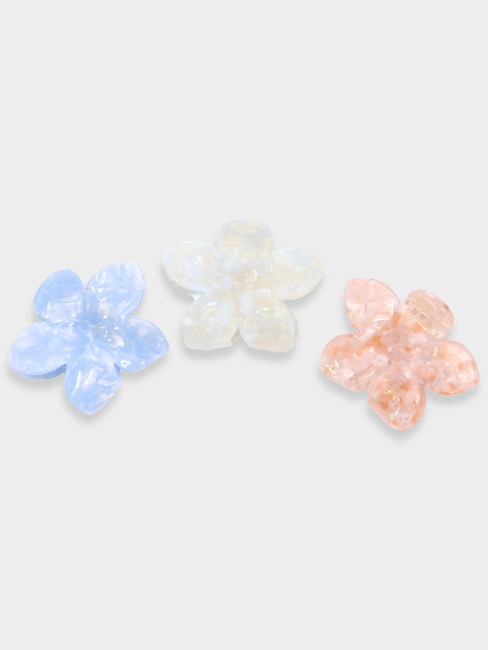 Blakely Flower Claw Clip - Rose