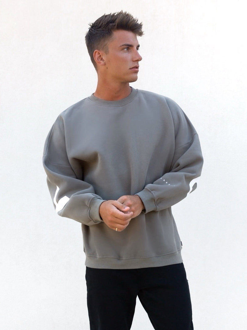 Idris Oversized Jumper - Safari Green