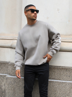 Idris Oversized Jumper - Neutral Grey