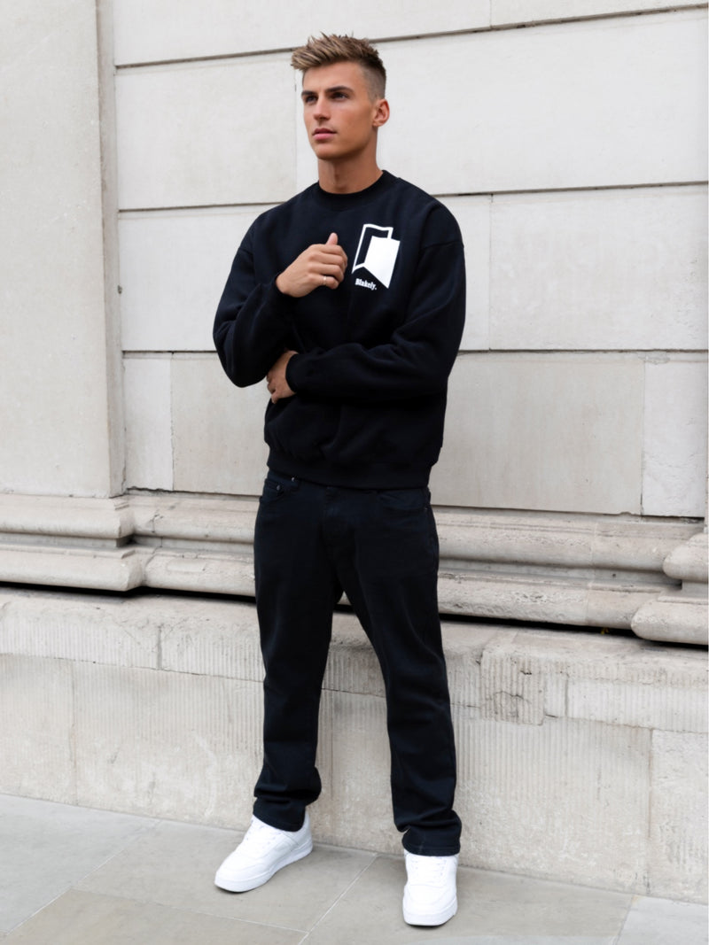 Revolve Relaxed Jumper - Black