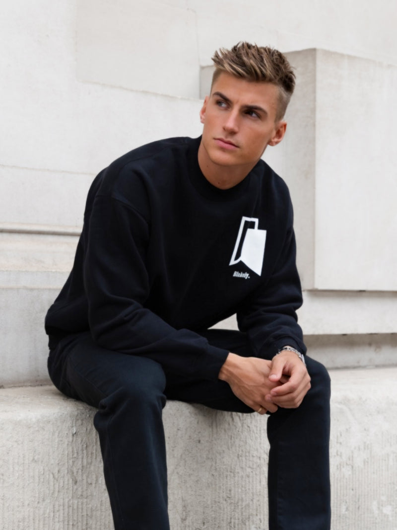 Revolve Relaxed Jumper - Black