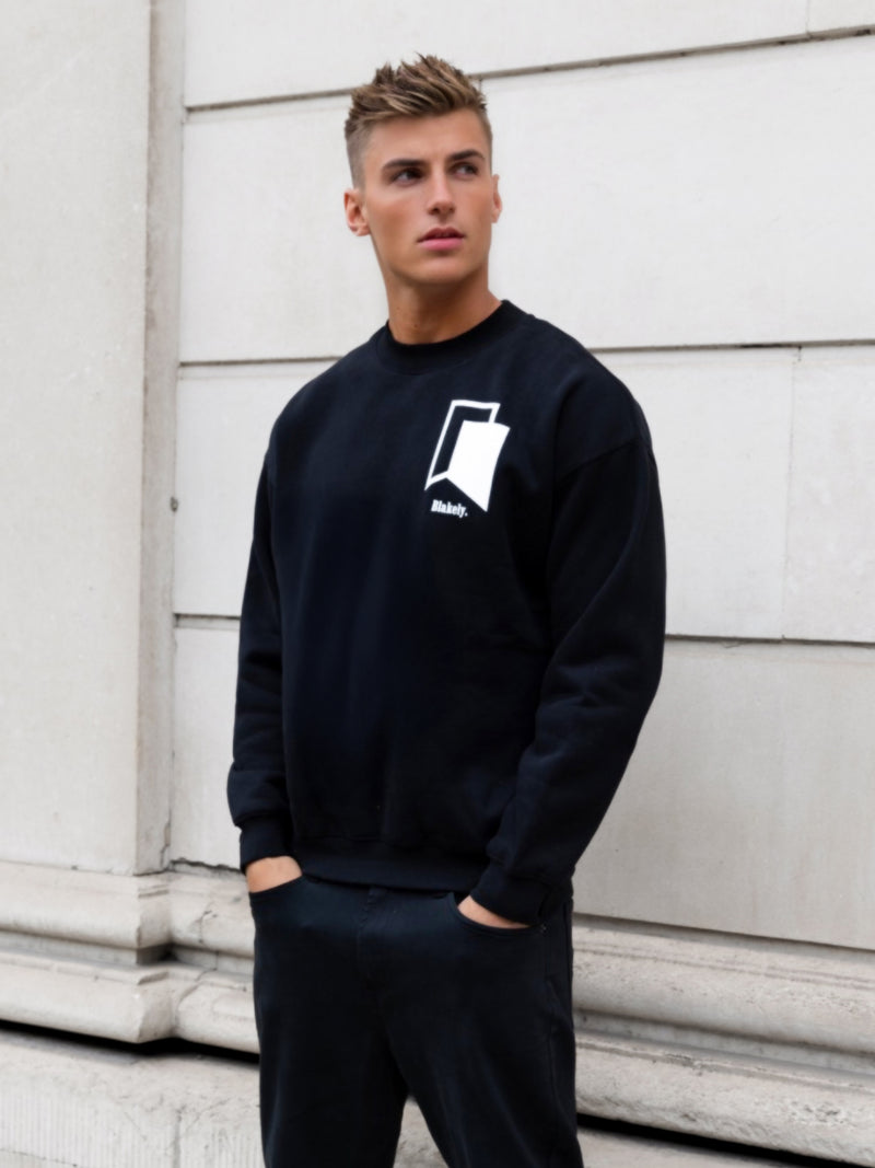 Revolve Relaxed Jumper - Black